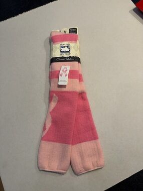 Pink Striped Knee-High Socks